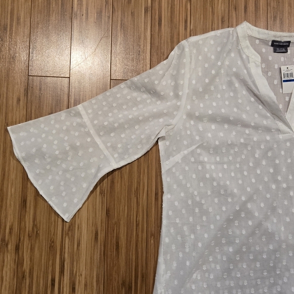 NWT Van Heusen Polka Dot Top - Picture 3 of 7